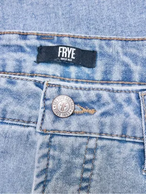 FRYE Light Wash High Rise Straight Leg Jeans 10 Blue 30 thumbnail 4