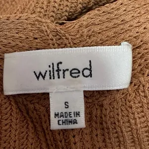 Aritzia Wilfred Brown Tan Sleeveless Knit Scoop Neck Crop Sweater Tank Top Sz S thumbnail 3