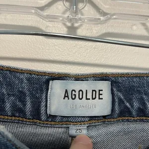 AGOLDE‎ Vintage High Rise Bootcut Jeans Frayed Hem Size 25 thumbnail 3