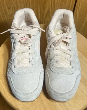 Nike Women's Suede Lace-Up Sneakers in Light Pink/Off-White thumbnail 1