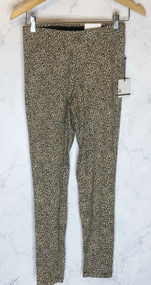 Jules & leopold leopard print leggings thumbnail 1