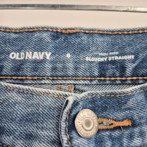 Old Navy High Waisted Button Fly Slouchy Straight with Floral Embroidery Jeans thumbnail 5
