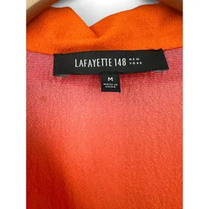 Layfette 148 NY | M| Pure Silk Semi Sheer Ombre Button Up Top Blouse Women's thumbnail 4