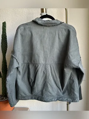 Coco + Jaimeson Lightweight Army Green Jacket thumbnail 3