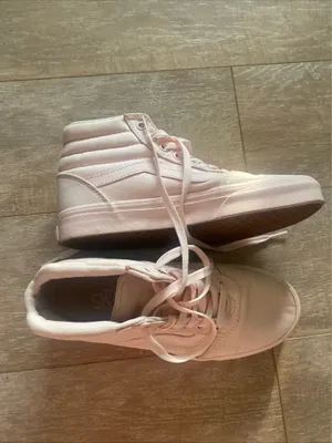 Vans Sk8-Hi Mono Blush Pink Canvas Women’s 7 High Top Sneaker thumbnail 12