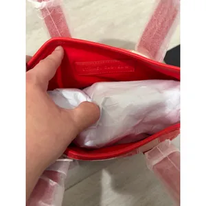 Stoney Clover Lane Red Heart Check Mini Tote New with tags thumbnail 7