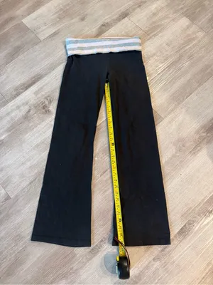 Victoria's Secret Y2K Vintage Fold Over Flare Leggings thumbnail 2
