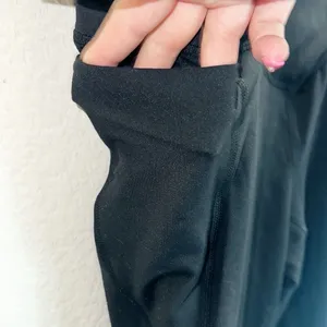 Fabletics Pure Luxe Black Crossover Full Length High Waisted Leggings thumbnail 4