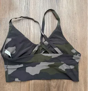 OFFLINE by Aerie Womens Medium Support Camo Strappy Cross Back Sports Bra Size M thumbnail 1