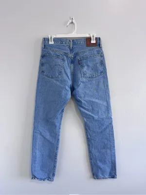 Levi's Light Blue Women's Straight Leg Jeans 501 28 thumbnail 3
