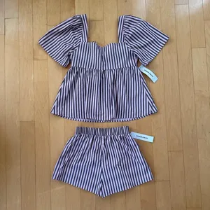 Princess Polly Two Young Hearts Tie Up Set Pink / Brown Stripe SIZE 2 thumbnail 3