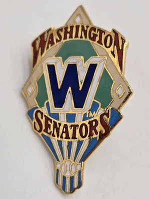 Vintage 1991 Washington Senators Crest Lapel Pin MLB Major Baseball Collection thumbnail 1
