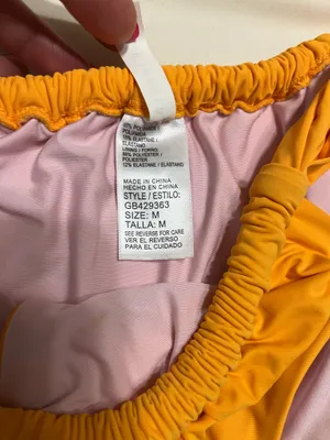 Swimsuit Gianni Bini bikini top and bottom . orange thumbnail 6