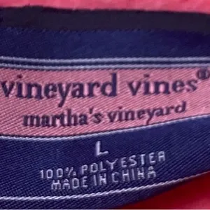 Vineyard Vines Martha's Vineyard Full-Zip Fleece Vest Coral Pink Size Large thumbnail 6