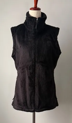 The North Face Black Teddy Bear Vest Size Large Full zip Outdoor Jacket thumbnail 1
