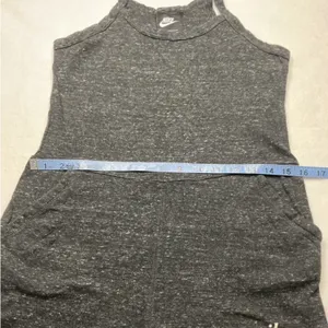 Nike Sportswear Gym Vintage Romper Dark Grey Heather‎ Small CJ1694-010 thumbnail 6