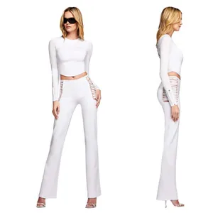 I.AM.GIA Vera‎ Pants White Medium Hippie Bella Hadid Gigi LA Hollywood thumbnail 2