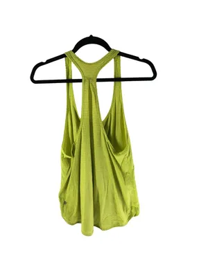 Lululemon 105 F Singlet Tank Top Heathered Antidote Striped Yellow 8? thumbnail 2