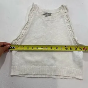 Madewell Ivory Knit Sweater Tank Top – Size M thumbnail 4