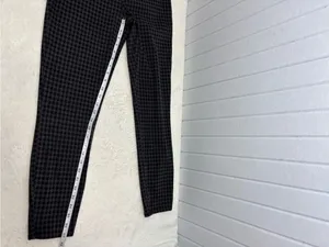 SPANX‎ Black & Gray Houndstooth Leggings Size L thumbnail 8