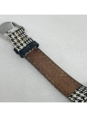 Timex women’s watch silver tone dial 35mm round case Quartz leather running thumbnail 6