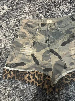 POL Distressed High Waisted Jean Shorts thumbnail 4