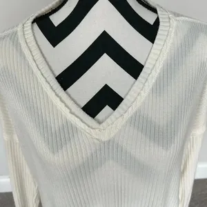 Wild Fable White Cream Long Sleeve Ribbed‎ Sweater Sz XS thumbnail 3