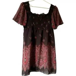 Maurices Women’s Boho Style Baby Doll Blouse S L thumbnail 4