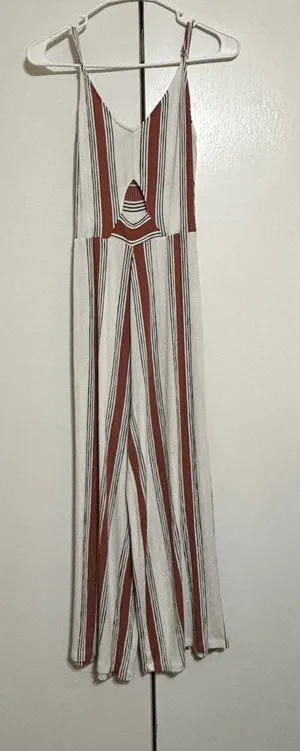 Rue 21 Striped Jumpsuit thumbnail 1