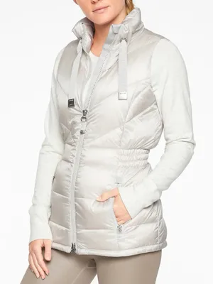 Athleta Banner Peak Down Vest 800 fill Moonlight Grey SIZE small 350856 N0114 thumbnail 9