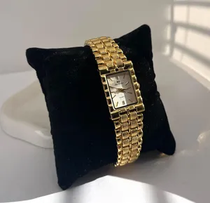 14K Gold Plated Sterling Silver Vintage Style Watch thumbnail 5