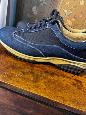 Woman Casual Denim Lace-Up Sneakers in Navy thumbnail 8