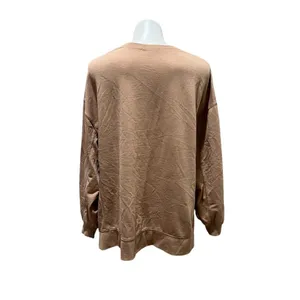 Z Supply Women's Beige Long Sleeve Crew Neck T-Shirt Size S thumbnail 3