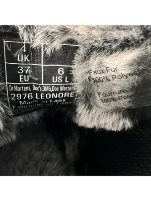 Dr. Martens Women’s Leonore Faux Fur Lined Nubuck Chelsea Boot Size 6 #666 thumbnail 8