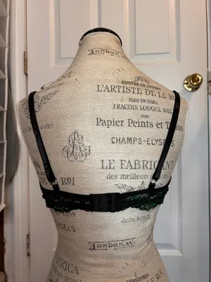 TWO Lace Bras, Purple & Green with Black thumbnail 4