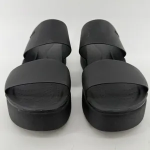 Crocs Brooklyn Mid Wedge Sandal Flip Flop Black Women 10 Summer Beach Vacation thumbnail 2