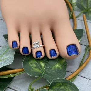 Flying Bird Sterling Silver Toe Ring Midi Ring thumbnail 3