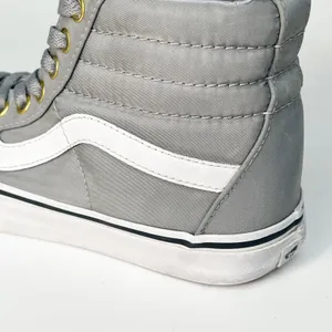 Vans Old Skool Grey Hi Top Skate Sneakers Shoes Grey Women 8 / Men 6.5 thumbnail 9