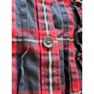 Brooks Brothers Red Fleece Button-down Shirt Women's Size 4 Red Plaid Ruffle‎ thumbnail 7