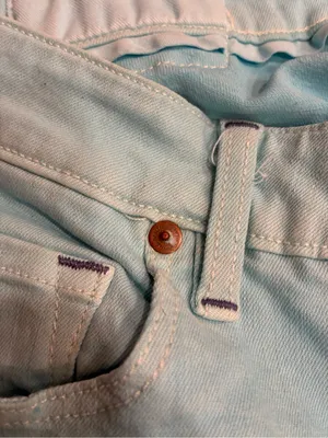 NWT Cone Denim Women’s S Gene Carnival Flare Bootcut Jean Bright Blue Size 24 thumbnail 5
