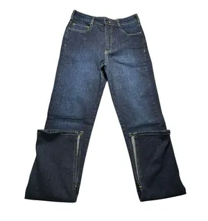 NWT PILCRO Anthropologie 28 Split Hem Straight Leg Jeans Stretch High Rise R11-7 thumbnail 6