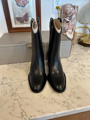 Everlane The Outlaw Boot Black‎ Western Stacked Heel Size 5.5 thumbnail 3