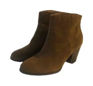 Brown suede ankle boots size 8.5‎ fall winter festival thumbnail 1