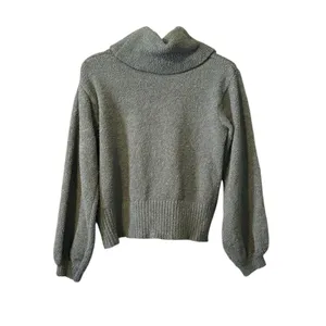 Ruby Moon Anthropologie Sweater Women‎ Size Medium Chunky Knit Cowl Neck Cropped thumbnail 2