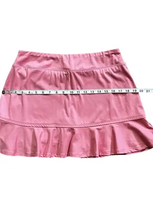 Tommy Bahama Golf Skort Pink Ruffle Hem Hidden Pocket Mini Skirt Medium thumbnail 8