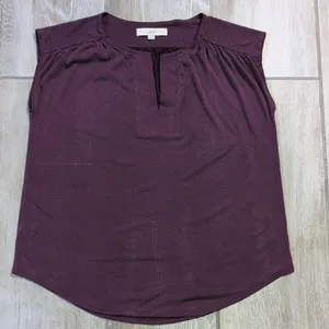 Loft Slitneck Sleeveless Top | Loft Loose fit Sleeveless Shirt thumbnail 7