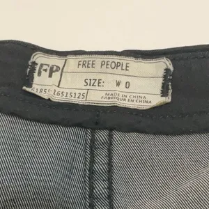 Free people Black High Waisted Mini Skirt, Used Condition. thumbnail 5