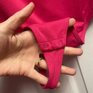 Aritzia “Babaton” Bright Pink Bodysuit Size XL thumbnail 3