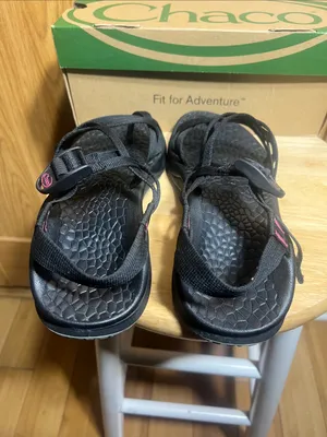 Chacos Black Adjustable Strap Sport Sandals thumbnail 4