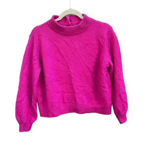 Who What Wear Hot Pink Wool Blend Mock Neck Sweater thumbnail 1